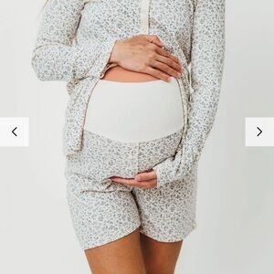 Worth Collective Rori Cream Floral Sleepwear Set